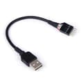 Miniatyrbilde 3 av 5: 9-pin USB hann til enkel USB Type-A hannkabel
