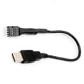 Miniatyrbilde 4 av 5: 9-pin USB hann til enkel USB Type-A hannkabel