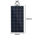 Miniatyrbild 5 av 9: Solkraftsgenereringssystem och flexibla solpaneler 100-800W Black 100w 2x panel + system