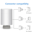 Pikkukuva 9 / 10: Tuya Zigbee Radiator Actuator TRV White Zigbee 10pcs