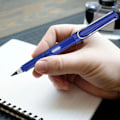 Miniatyrbillede 5 af 5: Pennor, Bærbar Evighedspen, Genanvendelig Viskelæder, Metal Blækfri Skrivekugle, Udskiftelig Grafitspids Pen, til Studerende Blue