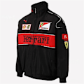 Miniatyrbild 1 av 4: Ferrari Racing Jacka Vintage Stil F1 Ferrari Jacka Unisex Het Svart Svart Svart Black L