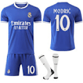 Miniatyrbillede 1 af 2: 2025-2026 Real Madrid Udebanetrøje Blå Børn & Voksen Fodboldtrøje med Strømper No.10 Modric No.10 Modric S No.10 Modric