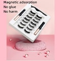 Miniatyrbild 3 av 6: Magnetiska Ögonfransar Eyeliner Kit 7 Par Falska Ögonfransar Flytande Eyeliner C17
