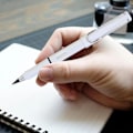 Miniatyrbillede 4 af 5: Pennor, Bærbar Evighedspen, Genanvendelig Viskelæder, Metal Blækfri Skrivekugle, Udskiftelig Grafitspids Pen, til Studerende White