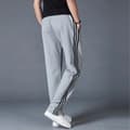 Miniatyrbillede 3 af 5: Afslappede joggingbukser til mænd, løs pasform, plus size, lige ben, sorte. Black 4XL