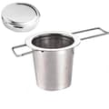 Kitchen Accessories Tea Strainer, Tea Strainer with Lid/Drip Tray, Ultra-Fine Tea Strainer, Suitable for All Loose Leaf Teas and Loose Tea, Designed...