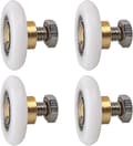 Duschdörrsrullar, skjutbara duschdörrsrullar, ersättningsrullar för duschdörrar, 4-pack (20mm)