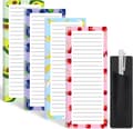 Miniatyrbild 1 av 5: 4-pack Magnetic Notepads, Suitable for Office - 200 Fruit Patterned Shopping Lists, with Pen Holder, Strong Magnetic Refrigerator Magnets. Fruit 2