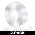 Återanvändbar nano dubbelhäftande tejp, transparent, 1 meter 48 2-Pack