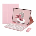 Miniatyrbild 1 av 5: Lämplig för iPad 9 2021 10.2 tum iPad 8 iPad 7 Air 3 Pro 10.5 tangentbordsfodral, med en mus färgat tangentbord retro rund form