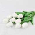 Hvid rayon tulipan white