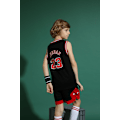 Miniatyrbild 3 av 4: Michael Jordan #23 Basketbollströja Set Bulls Uniform för Barn och Tonåringar Svart - Perfekt Svart Black XL (150-160CM)
