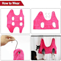 Miniatyrbild 4 av 5: Husdjur Hängmatta Hund Katt Grooming Hängmatta Fästväskor Bekväm Användning Vid Bad Tvättning Badning Nageltrimning rosa pink L pink