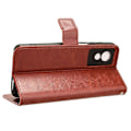 Miniatyrbillede 3 af 5: Til TCL 501 Wallet Case Stativ Crazy Horse Texture Læder Telefon Case - Rød (YJD) Brun Brown TCL 501