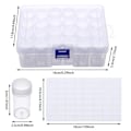 Miniatyrbilde 2 av 10: Diamantmaleri Boreflasker Perler Oppbevaringsbeholder 24 stk 24pcs Bottles with box&1 Lable