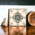 Mandala Fliser i Varme Toner, 12-Dels Sett, Marokkansk Stil 80