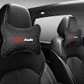 Miniatyrbild 2 av 7: 1 st PU-läder bilnackstödskudde för Audi Sline Quattro A1 A2 A4 A5 A6 A7 A8 Q1 Q2 Q3 Q4 Q5 Q6 Q7 Q8 Tt S3 S5 B8 J-Svart-Nackstöd