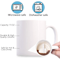Miniatyrbillede 2 af 5: Tommelfinger op keramisk krus, 3D sjov kaffekrus med langfinger indeni keramisk kop, 330 ml