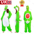 Ulldräkt Super Mario Yoshi Kigurumi rollspel julklapp XL