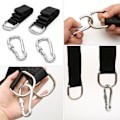 Miniatyrbild 3 av 4: Tree Swing Strap with Carabiner, Swing Hanging Kit, Hammock Seats and Clips (3m)