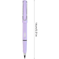 Miniatyrbillede 2 af 5: Pennor, Bærbar Evighedspen, Genanvendelig Viskelæder, Metal Blækfri Skrivekugle, Udskiftelig Grafitspids Pen, til Studerende Purple