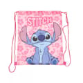 Lilo & Stitch vaaleanpunainen urheilukassi, jumppakassi, 40cm 100