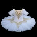 Flickors professionella balett-tutu, vit, 5 cm, vit, 5 cm, vit, 5 cm white2 120cm