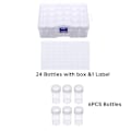 Miniatyrbilde 3 av 10: Diamantmaleri Boreflasker Perler Oppbevaringsbeholder 24 stk 24pcs Bottles with box&1 Lable