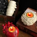 Miniatyrbillede 4 af 5: Halloween lysestagepynt, Spøgelsesfestivalpynt C