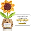 Håndhæklet solsikkepotte Sunflower Sometimes Card