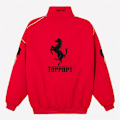 Miniatyrbild 2 av 4: Ferrari Racing Jacka Vintage Stil F1 Ferrari Jacka Unisex Het Röd Ed Ed Ed 2XL
