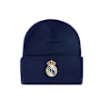 Miniatyrbild 1 av 6: Stickad mössa, kallresistent och varm ullmössa, Gos - Fotbollsklubbemblem, stickad vintermössa, elastisk mössa utan brätte, Real Madrid - marinblå