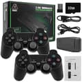 Retro 10000+ 4K HDMI TV Game Stick with 2 Wireless Controllers, 4K Game Stick 32G