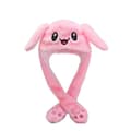 Cute Bunny Hat with Moving Ears - A Soft and Fun Toy Hat - A Christmas Gift for Kids - A Present pink