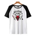 Herr-t-shirt med korta ärmar och rund hals, Stranger Things-tema, sommarstil. M