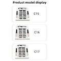 Pikkukuva 2 / 6: Magneettiset Ripset ja Eyeliner-setti 7 Paria Tekoripsiä Nestemäinen Eyeliner C16