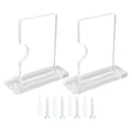 Wall Mounted Adjustable Horizontal Acrylic Fishing Rod Holder, Suitable for Walking Sticks