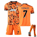 Miniatyrbild 2 av 7: Perfekt Juventus Hemma- och Bortefotbollströja för Barn/Vuxna - Perfekt RONALDO-7-orange RONALDO-7-orange xl