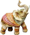 13,5 cm Elefantfigur - En Feng Shui Lyckoamulett för Heminredning