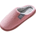 Miniatyrbilde 3 av 4: Tøfler for kvinner til hjemmebruk, Tøfler for kvinner til vinteren, Komfortable tøfler, Varme patch-forede sko, Tøfler for kvinner til vinteren rosa Pink 40-41