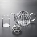 Miniatyrbillede 2 af 2: Glas Tekande, Tekande og Tesæt Stribet Tekande Pumpeformet Tekande, Filtrerende Tekande 600ml