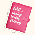 Miniatyrbillede 2 af 10: 100 Kuvert Udfordringsmappe Kuvert Opsparingsudfordring rose red