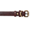 Miniatyrbild 2 av 3: Hundhalsband i äkta läder (XS-XXL) Brown Brun - S