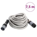 vidaXL Slang med sprutmunstycke silver 0,6" 7,5 m rostfritt stål Silver