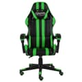 vidaXL Gamingstol svart och grön konstläder Grön