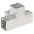 Miniatyrbild 5 av 8: vidaXL Stolpbeslag 4 st X-form galvaniserad metall 101x101 mm Silver