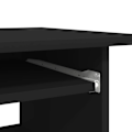 Miniatyrbild 8 av 10: vidaXL Skrivbord svart 80x45x74 cm konstruerat trä Svart