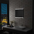 Miniatyrbild 9 av 9: vidaXL Badrumsspegel LED med touch-sensor 60x50 cm Silver
