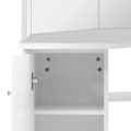 Miniatyrbild 9 av 10: vidaXL Sminkbord med LED-lampor hörn vit Vit